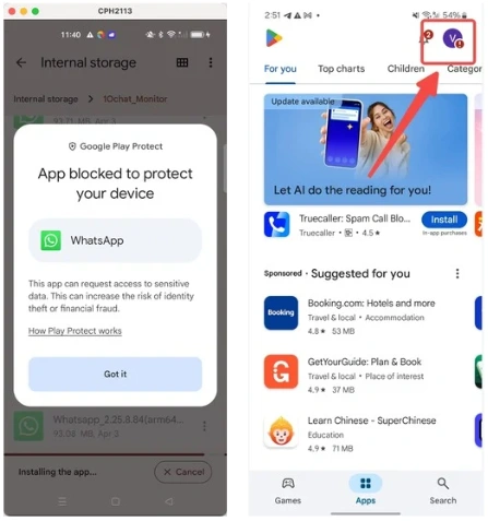 Single Tick in WhatsApp